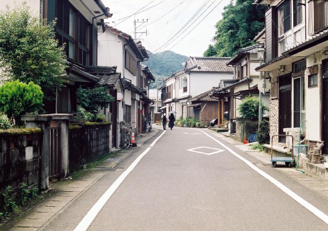 People walking on a street