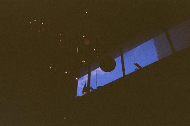 Window view from inside a building